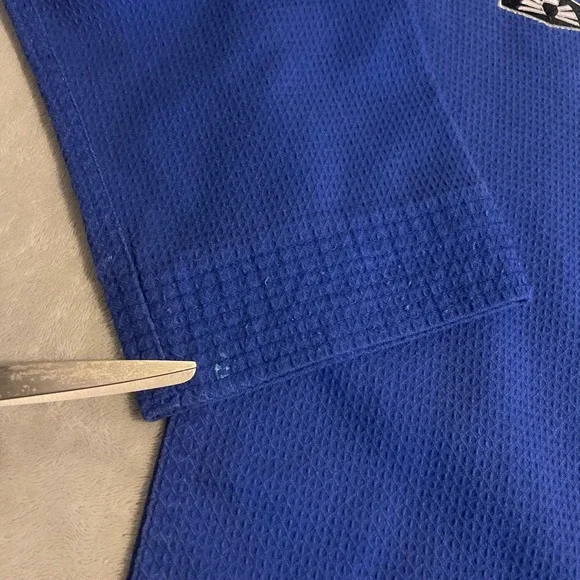 BMA Best Sangmoosa Taekwondo Uniform Gi USWC Black Belt Club Size 4‎ Blue MMA - Picture 13 of 13